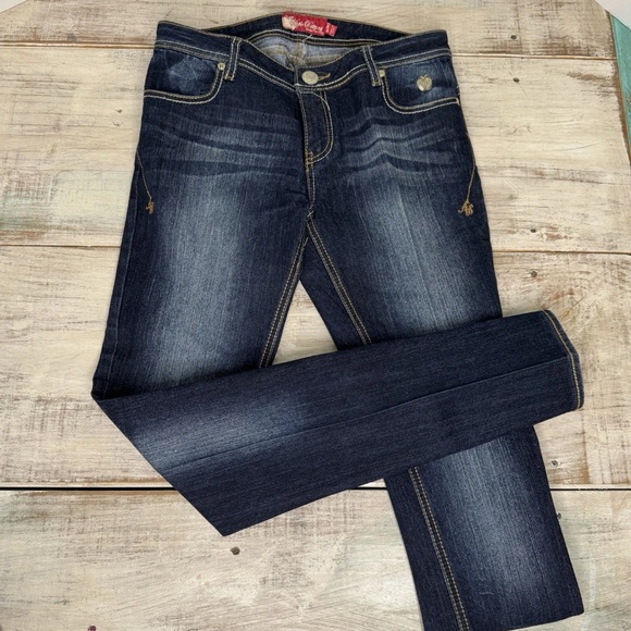 Apple Bottom Vintage Y2K Dark Blue Women's Jeans Size 9/10 - Picture 1 of 3
